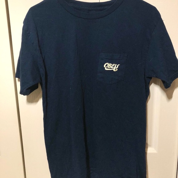 Navy Obey Shirt - Picture 2 of 3